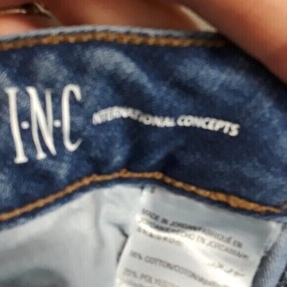 INC International Concepts Womens Flare Leg Jeans Size 8 Blue Denim Regular Fit - Picture 3 of 10